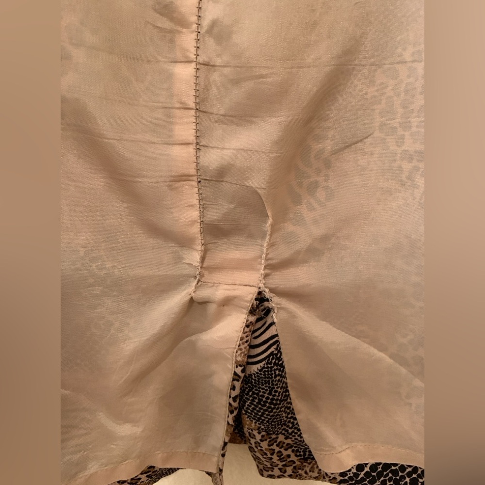 Silk Animal Print Business Casual Dress - Picture 11 of 15